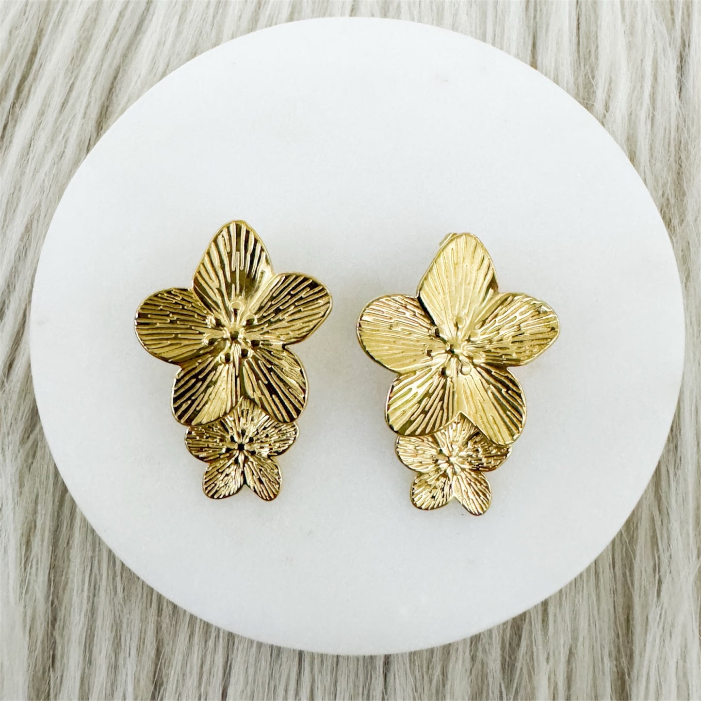 Double Flower Earrings